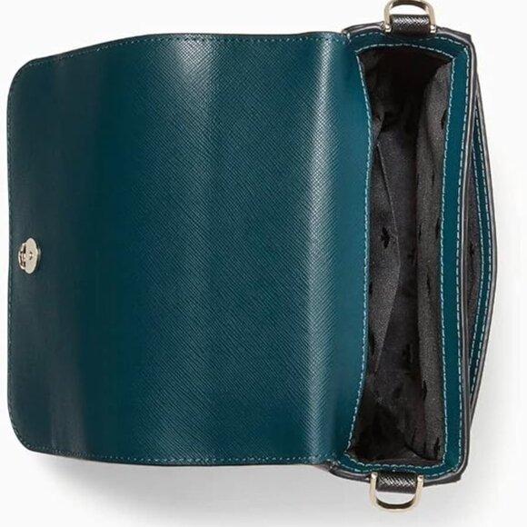 Kate Spade Staci Square Crossbody K7343 Saffiano Leather in Peacock - Picture 6 of 6